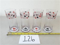 4 Card Suit Drinking Glasses