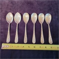 Sterling Siver Stieff Rose Spoons