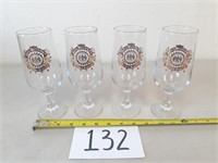 4 Henry Weinhard's Private Reserve Beer Glasses