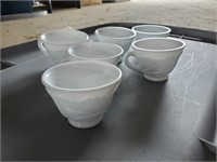 MILK GLASS PUNCH CUPS
