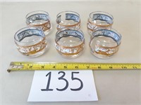6 Greek-Themed Roly Poly Glasses