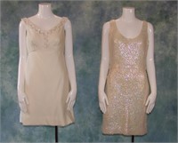 2 Vintage Sequined Dresses