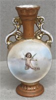 Miniature cherub vase