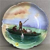 Fisherman Plate, Coronet, Limoges France