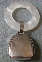Vintage Sterling Silver Purse Teething Ring
