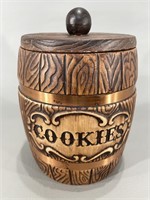 Vintage Pottery Cookie Barrel