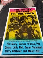 VINTAGE ROCKY HORROR PICTURE SHOW CARDBOARD POSTER