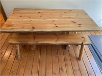Pine Table and Benches