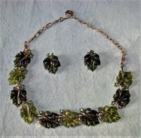 Vintage Lisner Necklace and Earrings Set