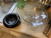 Glass Bowl & Hagger Bowl (chipped)
