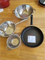 Colanders and Frying Pans