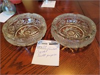 Pinwheel crystal occasional serving piece