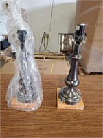 Pair of Candlestick Table Lamps, 15"