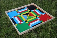 Jamaican Ludo + Checkers 2' x 2' Double Sided Game