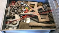 Misc drawer clamps/shackles/gear pullers etc.