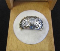 925 Silver CZ Ring Size 9.5