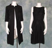 60s Designer 2 Pc Sheath Dress