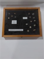Display of Civil War artifacts found at