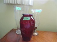 Set of 3 -2 Vases 1- Candle Holder