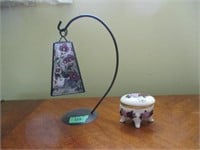 Tealight holder & Flowered Jewerly Box
