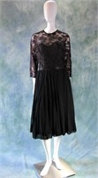Vintage Lace and Chiffon Party Dress