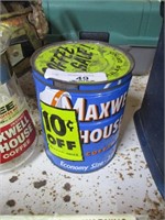 MAXWELL HOUSE CAN AND COFFEE POT