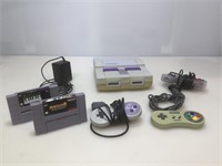 Super Nintendo w power cord and controllers,