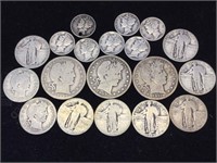 Assorted Silver US Coins - $4.45 Face 
Num 43