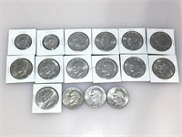 Assorted Ike Dollars and SBA dollars 
Num 10