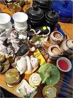 lot of decorative items , creamers , shakers etc