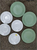 Fire King and Corelle plates