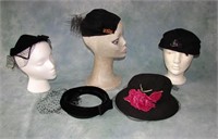 5 Black Hats 30s-50s
