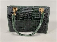 Vintage Gucci Purse - Green Alligator Skin