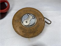 Antique 50' Reel Measuring Tape