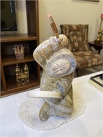 Carved Stone Eskimo Drummer