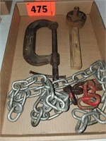 C CLAMP- SMALL CHAIN SECTION & OTHER PCS.