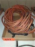 LOT CONSISTING OF ORANGE EXTENSION CORDS-