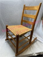 Granny’s antique hickory sewing rocker