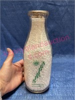 Old 1qt Spriggs glass milk bottle #6