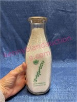 Old 1qt Spriggs glass milk bottle #8