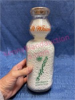 Old 1qt Spriggs glass milk bottle #9