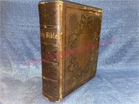 1870 large leather Bible