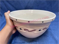 Longaberger Pottery All-American large mixing bowl