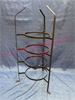 Wrought iron 4-tier stand - 27in tall