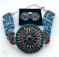 Faux Turquoise Coral Set