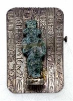 Egyptian Silver Brooch