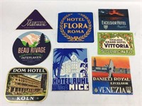 Vintage Hotel and Travel Stickers