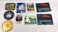 Vintage Travel and Hotel Stickers