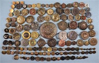 138pc. Victorian Ornate Metal & Picture Buttons