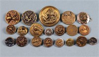 (20) Victorian Insect & Animal Picture Buttons